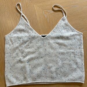 ATM 100% Cashmere speckled Tank sweater